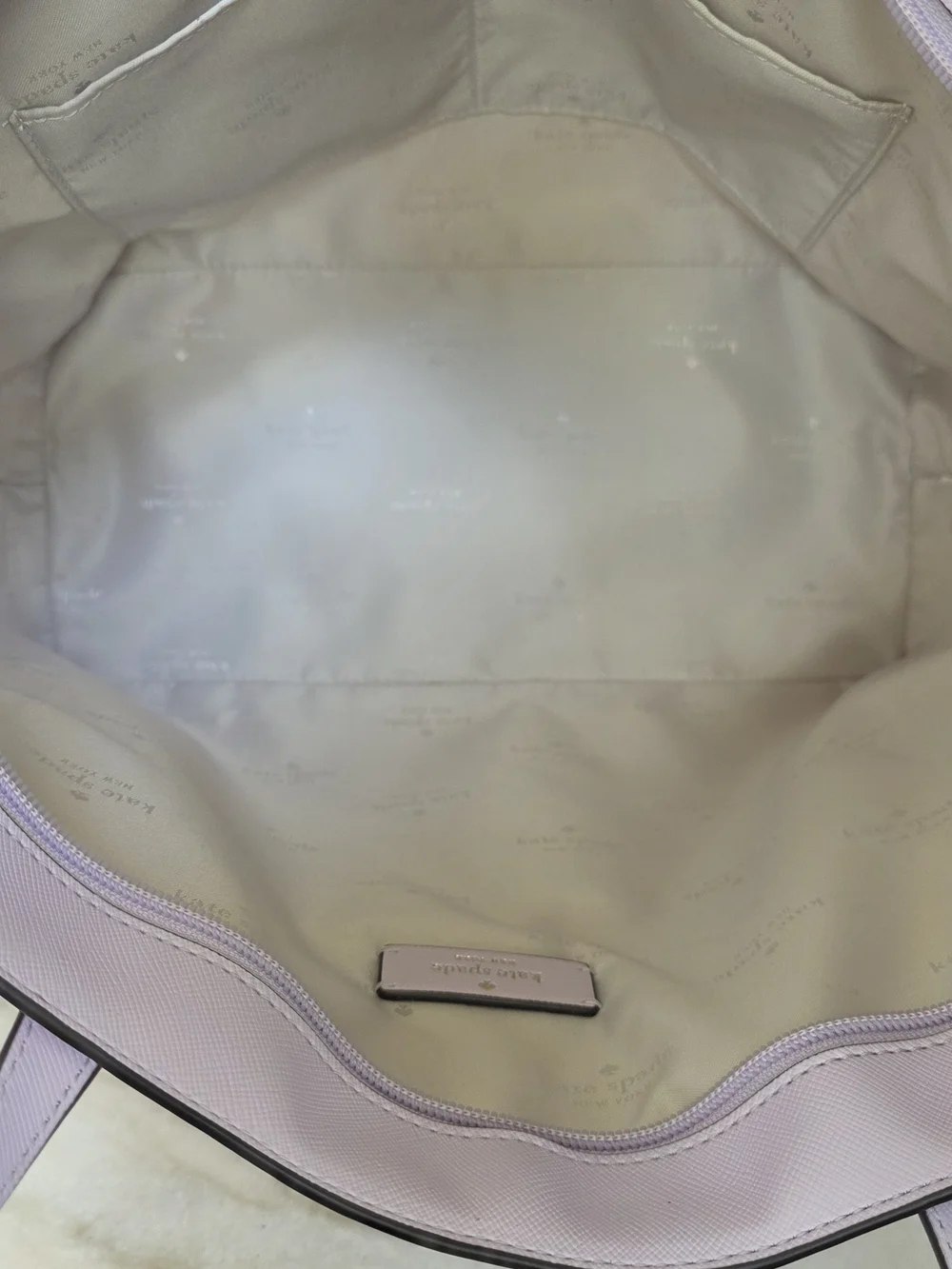 Kate Spade New York Dana Large Tote Violet Lavender Saffiano PVC NWT